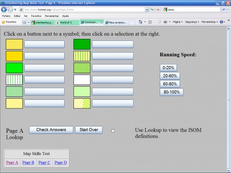 Orienteering Map Skills Test